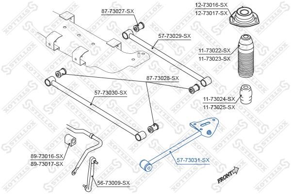 Stellox 57-73031-SX Rear suspension arm 5773031SX