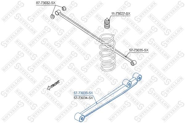 Stellox 57-73033-SX Rear suspension arm 5773033SX