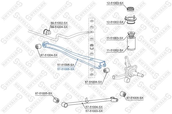 Stellox 57-51006-SX Rear suspension arm 5751006SX