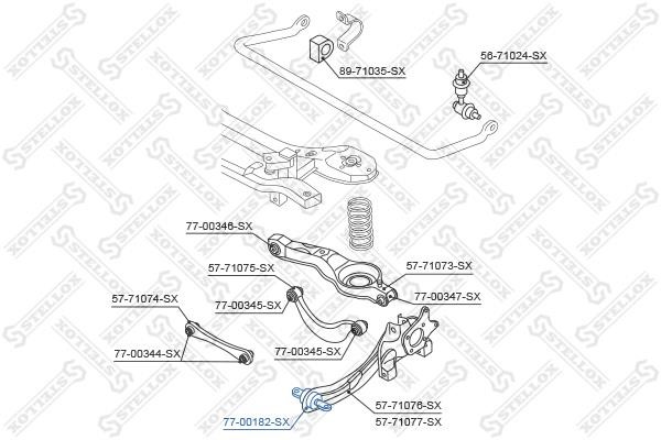 7700182SX Stellox Silent block rear trailing arm