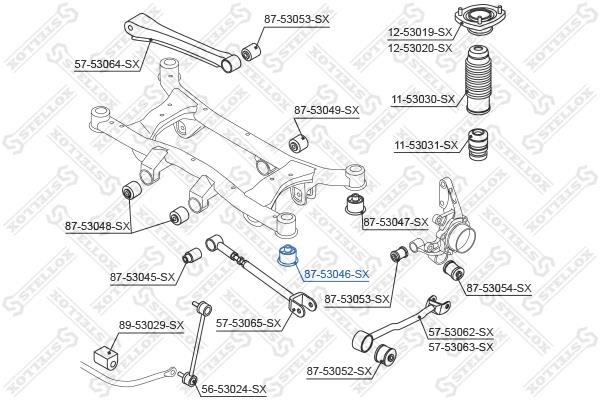 Stellox 87-53046-SX Silent block rear lever 8753046SX