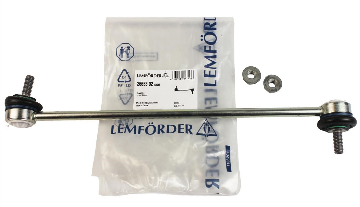 Front anti roll bar link Lemforder 26653 02