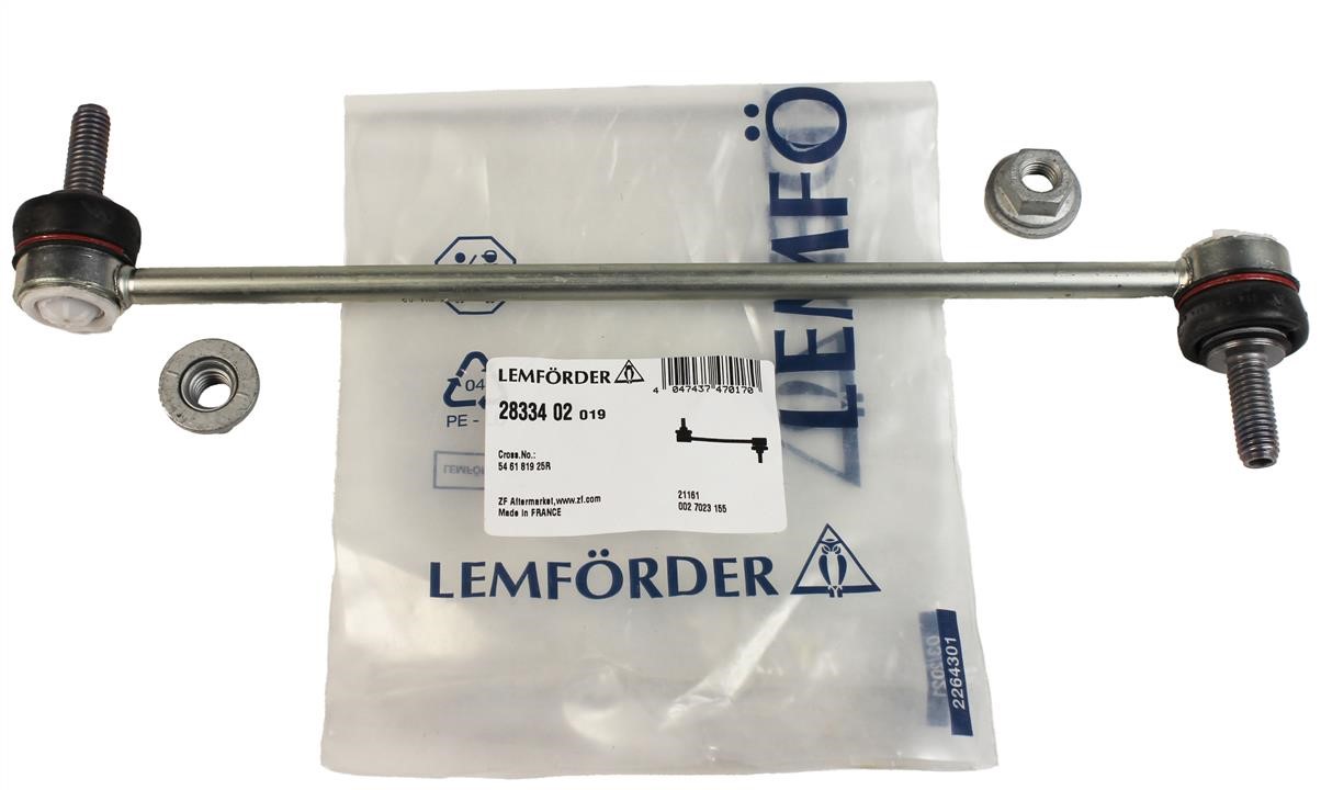 Front stabilizer bar Lemforder 28334 02