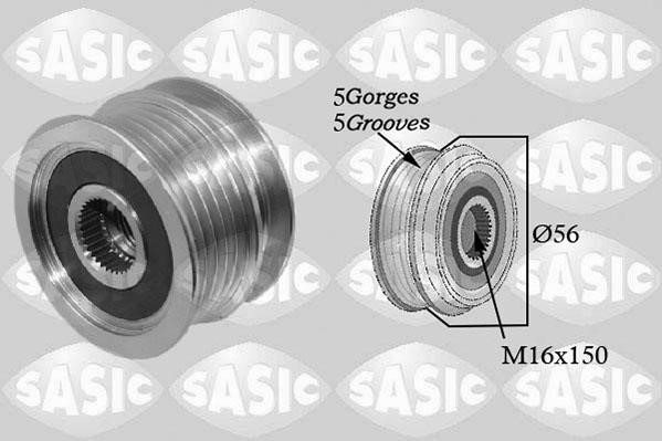 Sasic 1676005 Belt pulley generator 1676005