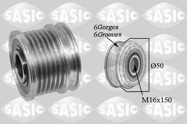 Sasic 1676018 Belt pulley generator 1676018