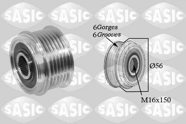 Sasic 1676020 Belt pulley generator 1676020