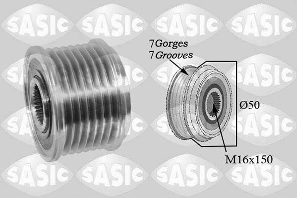 Sasic 1676022 Belt pulley generator 1676022