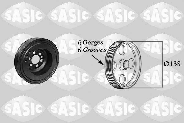 Sasic 2156083 Pulley crankshaft 2156083