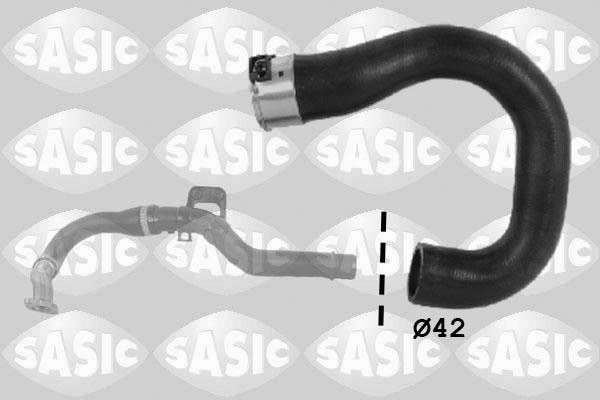 Turbo hose Opel Corsa D: 3336128 Sasic Intercooler pipe