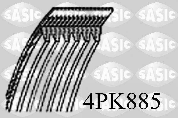 Sasic 4PK885 V-Ribbed Belt 4PK885