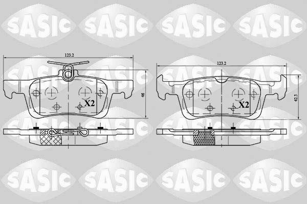 Sasic 6210052 Brake Pad Set, disc brake 6210052