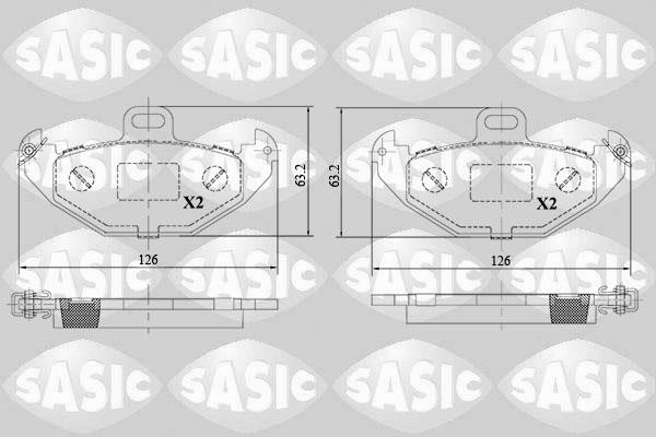 Sasic 6214035 Brake Pad Set, disc brake 6214035
