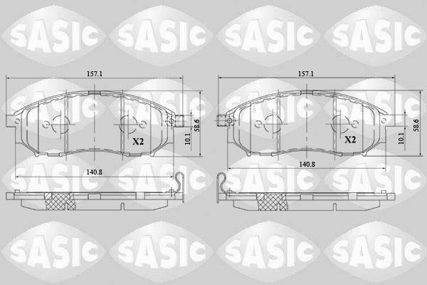 Sasic 6214036 Brake Pad Set, disc brake 6214036