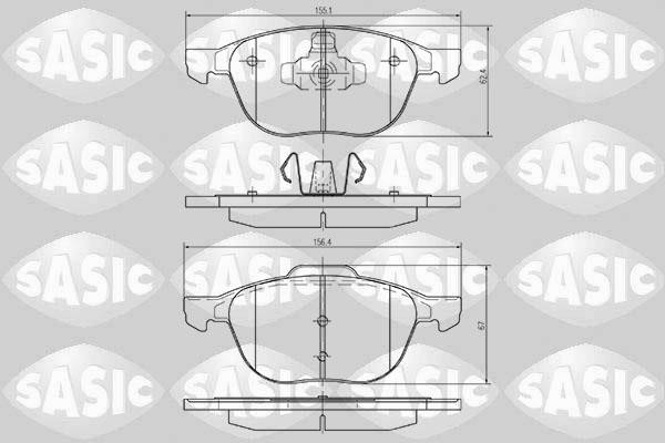 Sasic 6216001 Brake Pad Set, disc brake 6216001