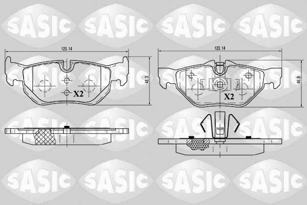 Sasic 6216012 Brake Pad Set, disc brake 6216012