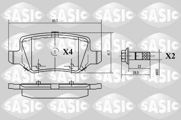 Sasic 6216021 Brake Pad Set, disc brake 6216021