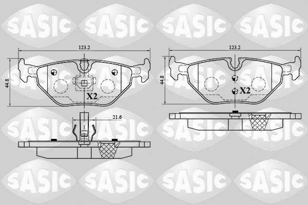 Sasic 6216053 Brake Pad Set, disc brake 6216053