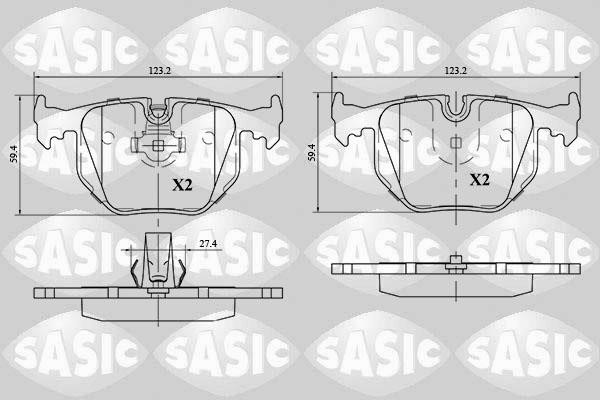 Sasic 6216054 Brake Pad Set, disc brake 6216054