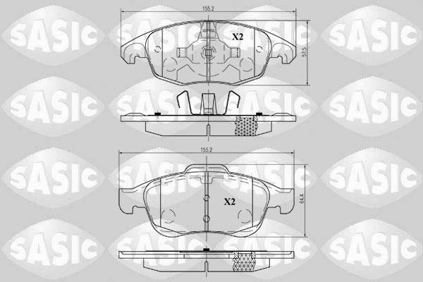 Sasic 6210009 Brake Pad Set, disc brake 6210009