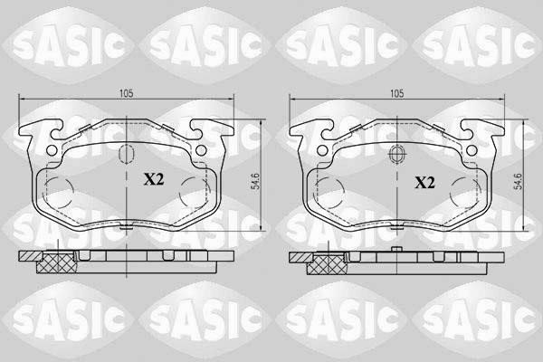 Sasic 6210011 Brake Pad Set, disc brake 6210011