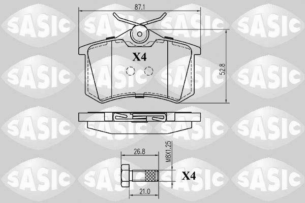 Sasic 6210014 Brake Pad Set, disc brake 6210014