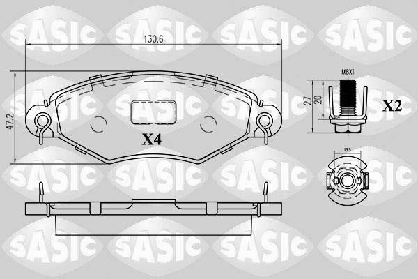 Sasic 6210033 Brake Pad Set, disc brake 6210033
