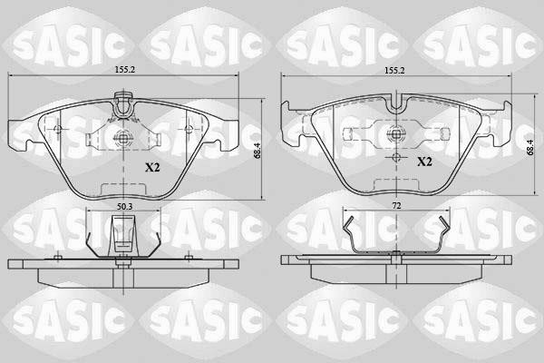 Sasic 6216104 Brake Pad Set, disc brake 6216104