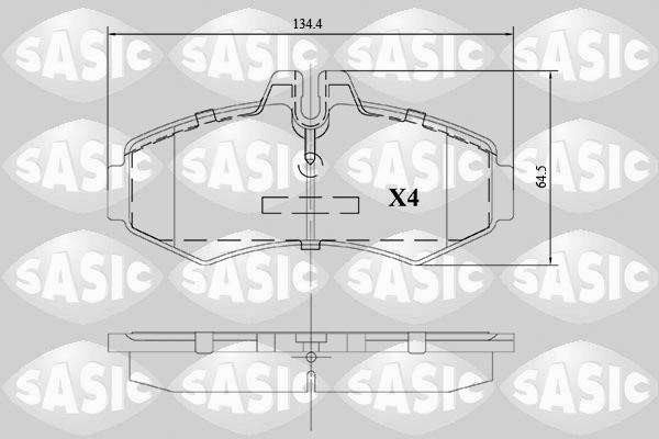 Sasic 6216119 Brake Pad Set, disc brake 6216119
