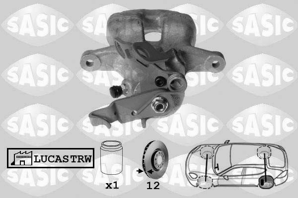 Sasic 6506192 Brake caliper rear left 6506192