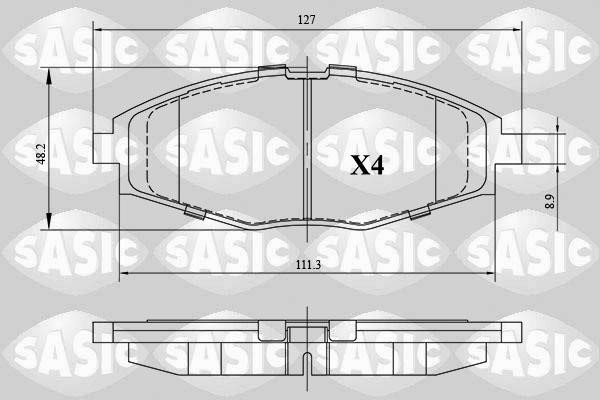 Sasic 6216124 Brake Pad Set, disc brake 6216124