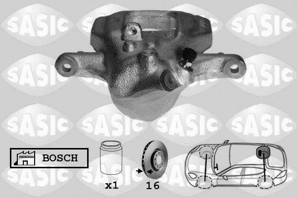 Sasic 6506195 Brake caliper rear right 6506195