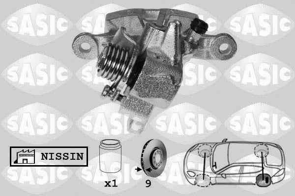 Sasic 6506200 Brake caliper rear left 6506200