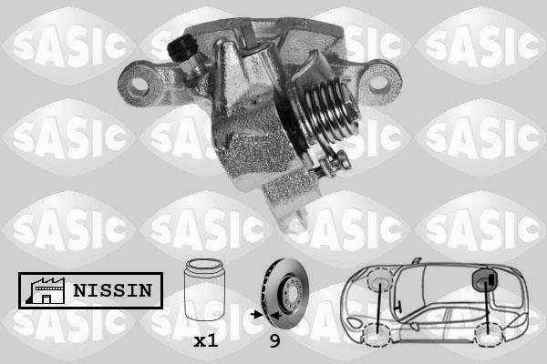 Sasic 6506201 Brake caliper rear right 6506201