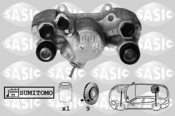 Sasic 6506205 Brake caliper rear right 6506205