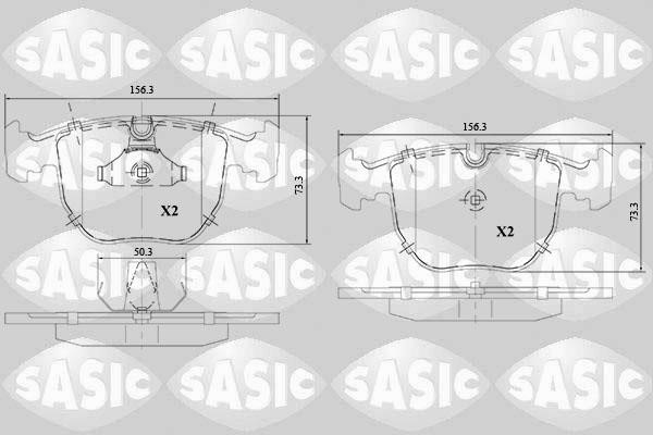 Sasic 6216147 Brake Pad Set, disc brake 6216147