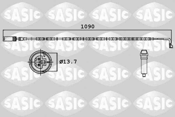 Sasic 6236001 Warning contact, brake pad wear 6236001