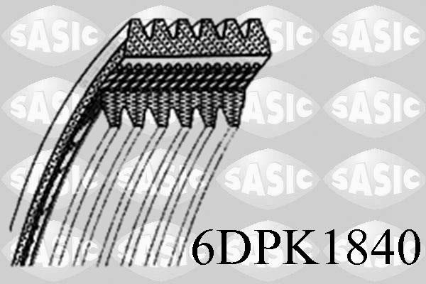 Sasic 6DPK1840 V-Ribbed Belt 6DPK1840