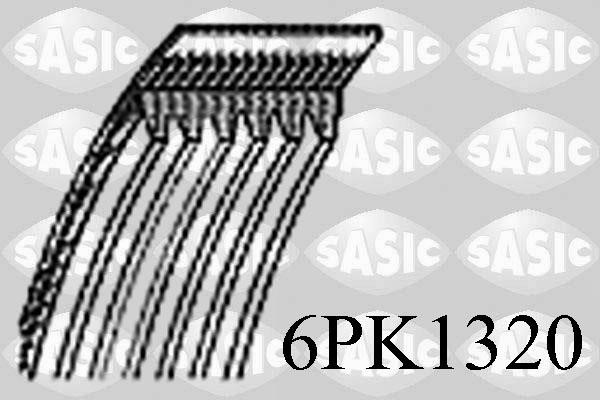 Sasic 6PK1320 V-Ribbed Belt 6PK1320