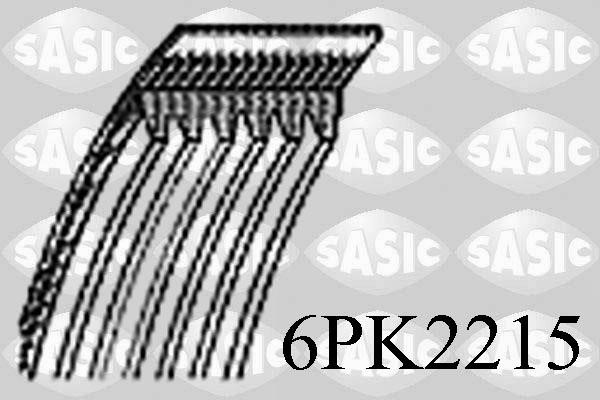 Sasic 6PK2215 V-Ribbed Belt 6PK2215