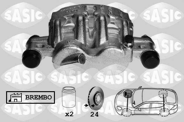 Sasic 6500059 Brake caliper front right 6500059