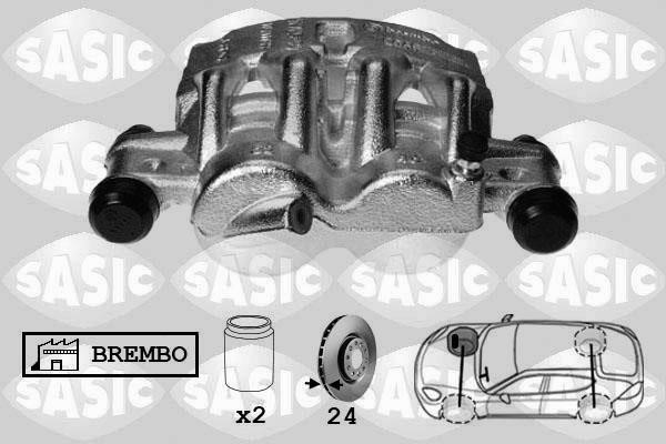 Sasic 6500065 Brake caliper front right 6500065