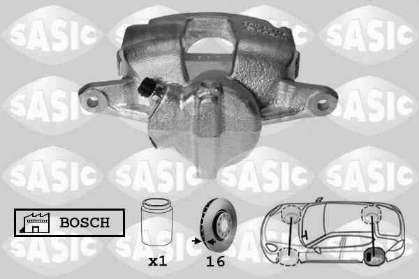 Sasic 6500066 Brake caliper rear left 6500066