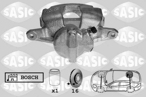 Sasic 6500067 Brake caliper rear right 6500067