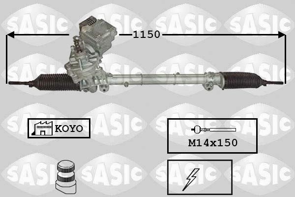 Sasic 7176061 Steering rack with EPS 7176061