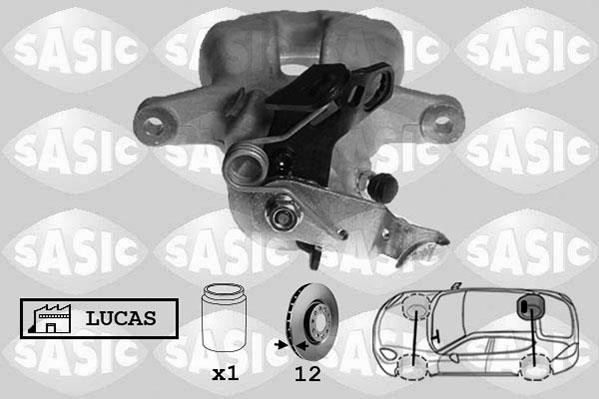 Sasic 6506125 Brake caliper rear right 6506125