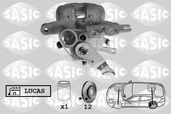 Sasic 6506132 Brake caliper rear left 6506132
