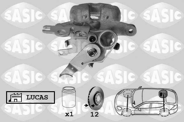 Sasic 6506133 Brake caliper rear right 6506133