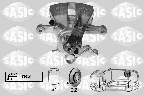 Sasic 6506135 Brake caliper rear right 6506135