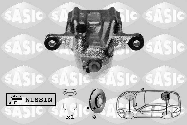 Sasic 6506143 Brake caliper rear right 6506143