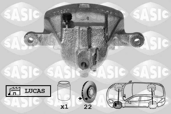 Sasic 6506144 Brake caliper front left 6506144